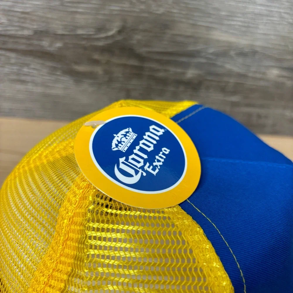 Corona Hat Cap Snapback Blue‎ Beer Trucker One Size Adjustable NWT